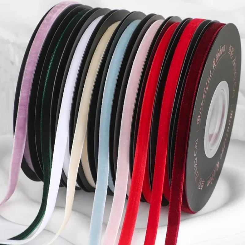 5yards/roll Wide 6mm Velvet Ri - Velvet Ribbon Roll ulasan dan harga