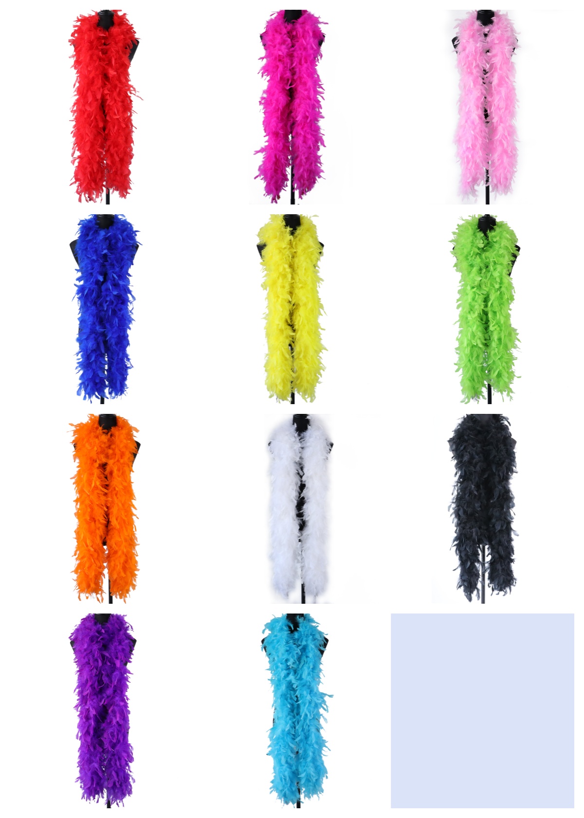 2m 90g Turkey Feather Boa Mara - Feather Trim Marabou ulasan dan harga