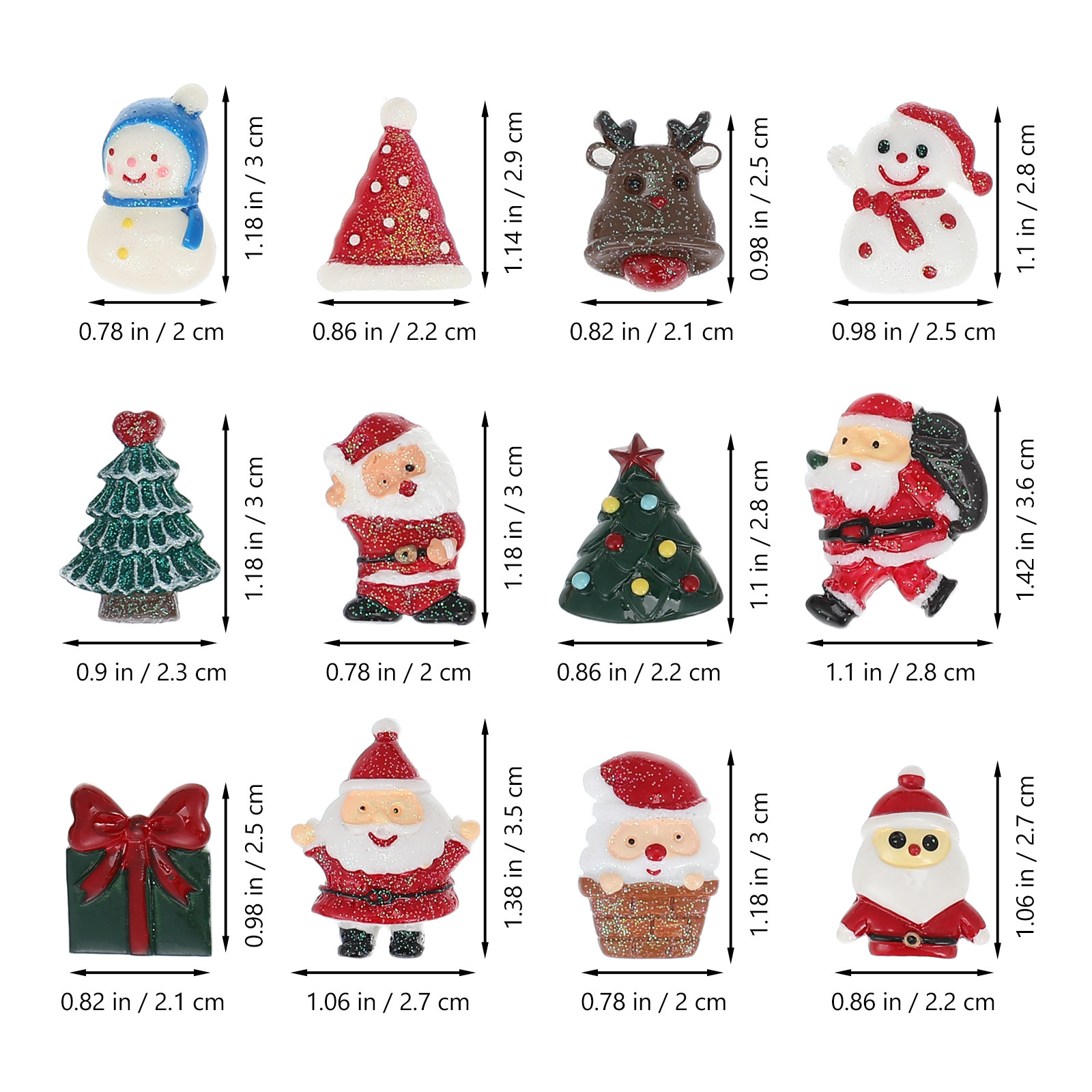 50 PCS Embellishment Christmas - Craft Embellishment ulasan dan harga