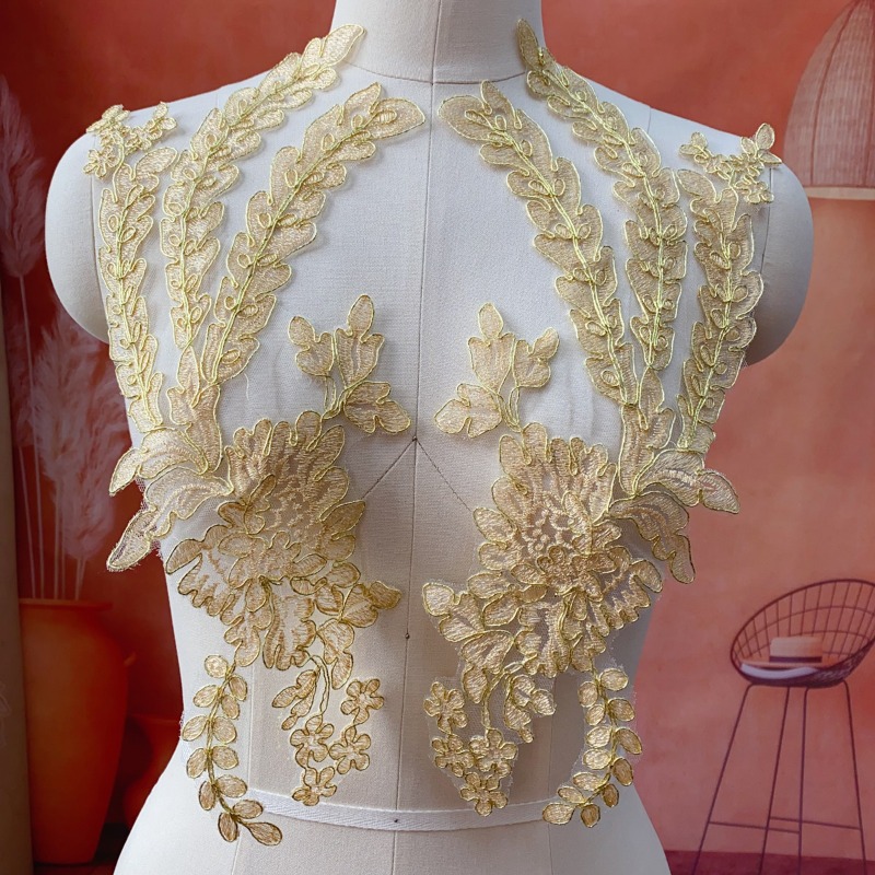 Gold Lace Trim for Wedding DIY - Craft Embellishment ulasan dan harga
