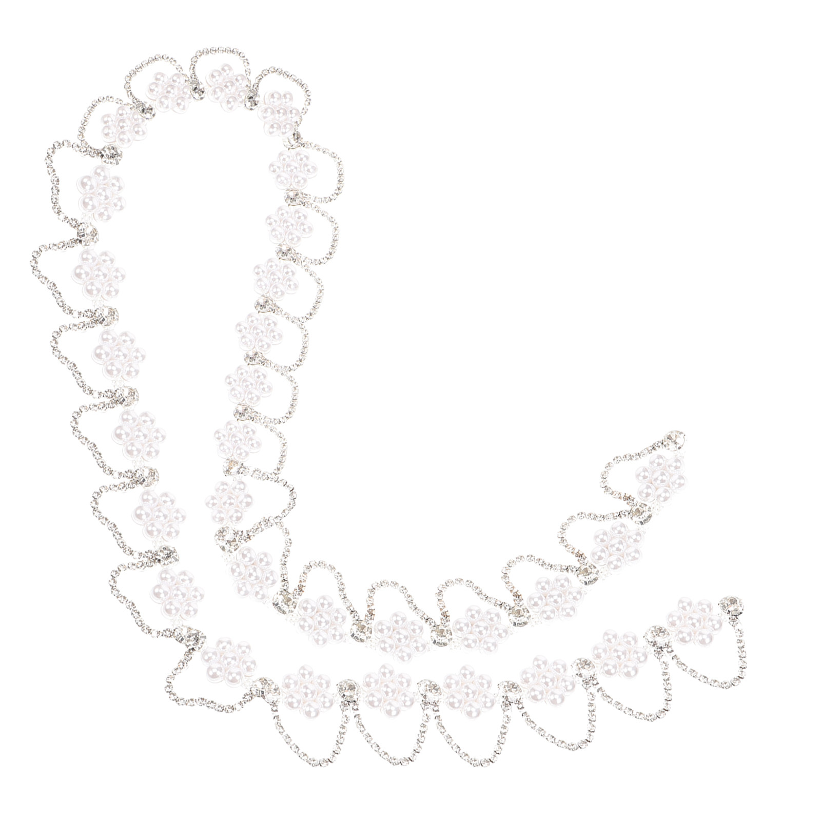 Premium Rhinestone Pearl Chain - Craft Embellishment ulasan dan harga