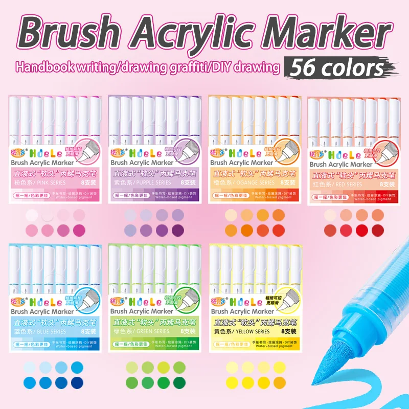 Hdele 8~120 Colors Acrylic Mar - Copic Marker Sketch ulasan dan harga